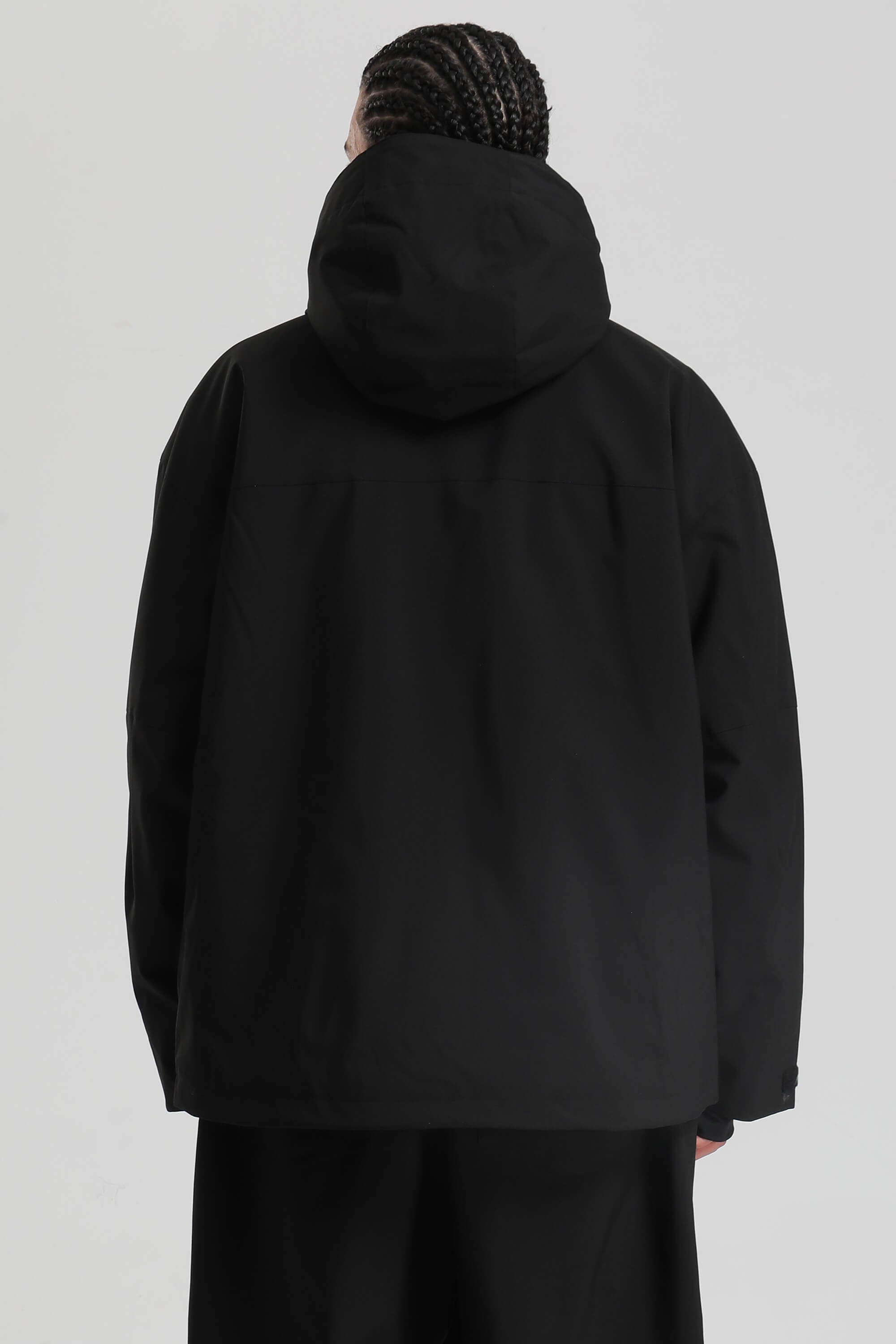 Men's Black Fully Sealed Dual-Vent Snow Jacket Minimalist Insulated Ski Jacket - Gsou Snow