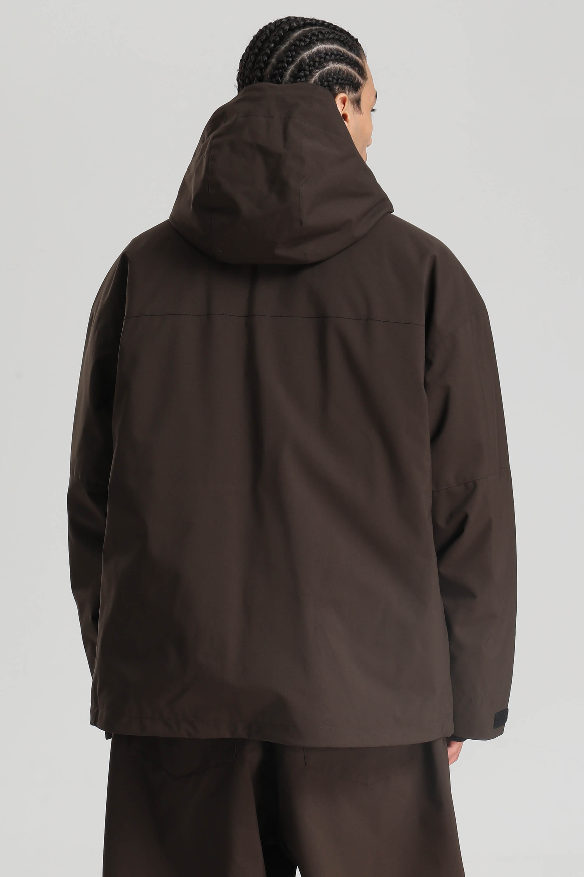 Men's Coffee Fully Sealed Dual-Vent Snow Jacket Minimalist Insulated Ski Jacket - Gsou Snow