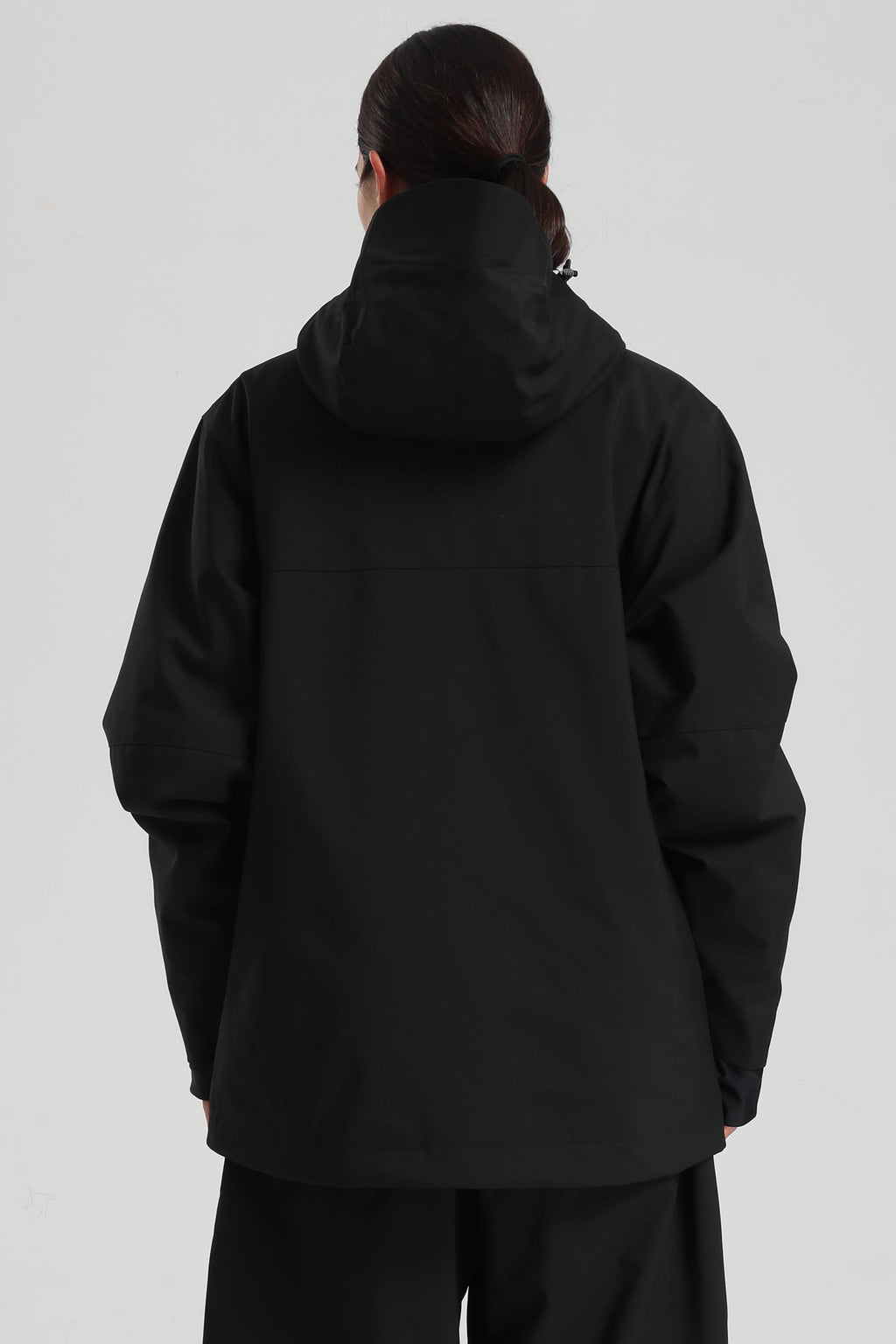 Women's Black Face Vent Asym-Zip Snow Jacket Waterproof Insulated Ski Jacket - Gsou Snow