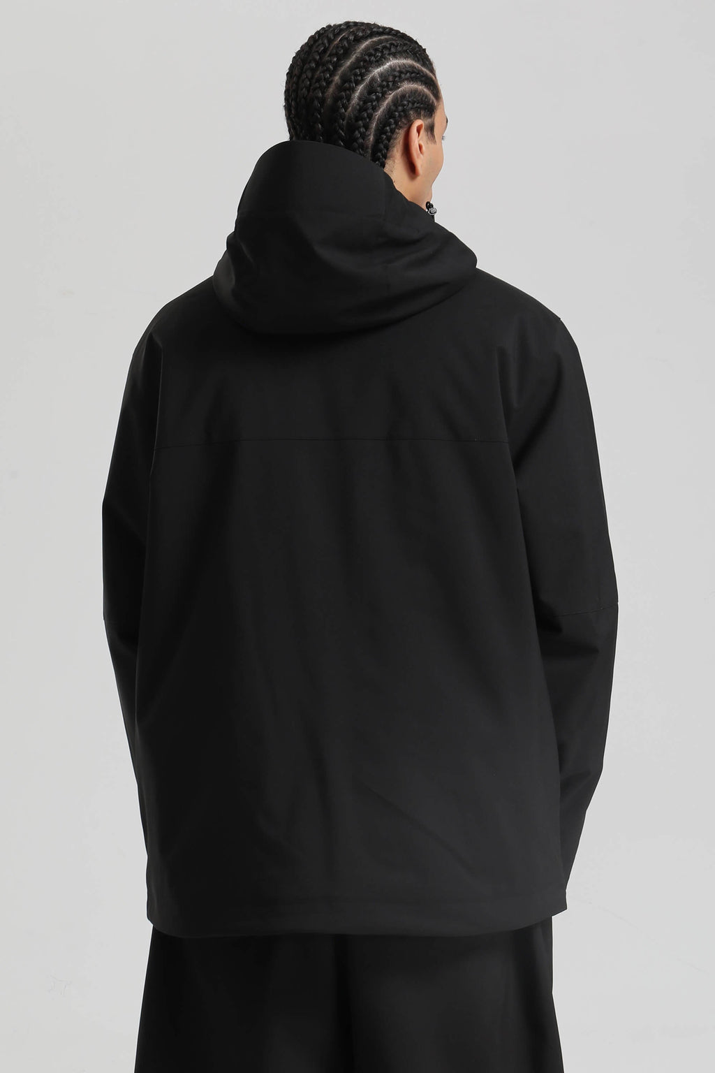 Men's Black Face Vent Asym-Zip Snow Jacket Waterproof Insulated Ski Jacket - Gsou Snow