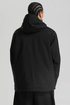 Men's Black Face Vent Asym-Zip Snow Jacket Waterproof Insulated Ski Jacket - Gsou Snow