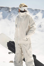 Women's Black Asym-Zip Face-Vent Ski Jacket Waterproof Insulated Snow Jacket