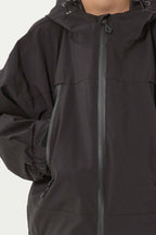 Boy's Black Detachable Ear Hood Waterproof Insulated Snow Jacket Ski Jacket - Gsou Snow