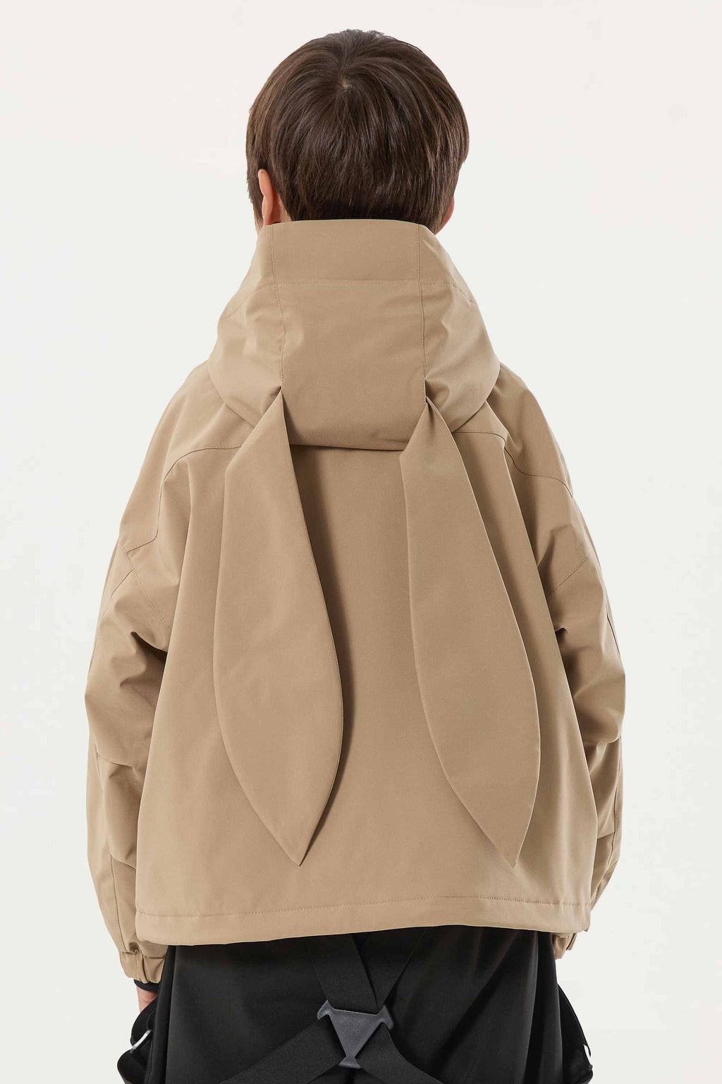 Boy's Khaki Detachable Ear Hood Waterproof Insulated Snow Jacket Ski Jacket - Gsou Snow