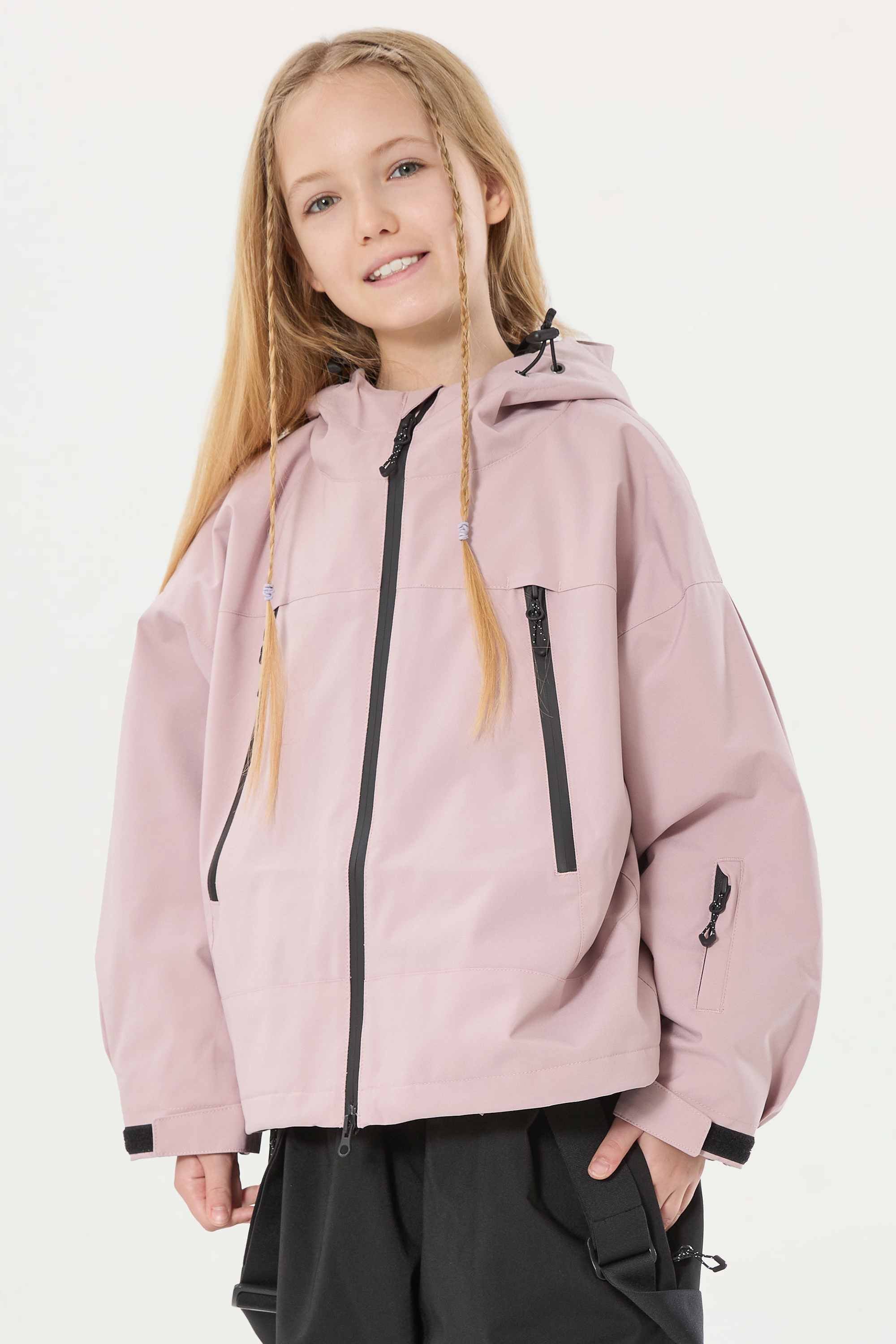 Girls Rose Detachable-Hood Waterproof Insulated Ski Jacket Snow Jacket