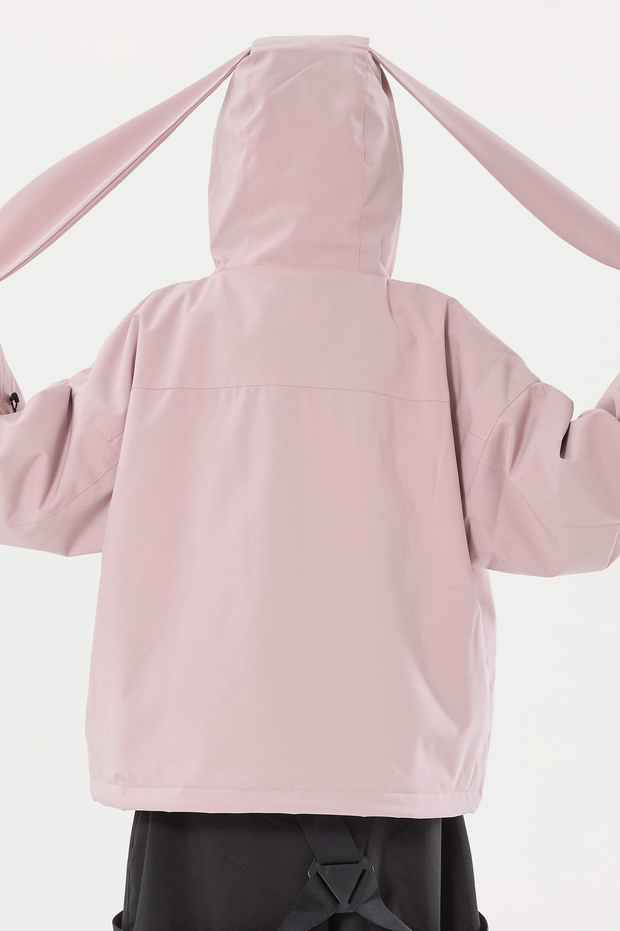 Girl's Pink Detachable Ear Hood Waterproof Insulated Snow Jacket Ski Jacket - Gsou Snow