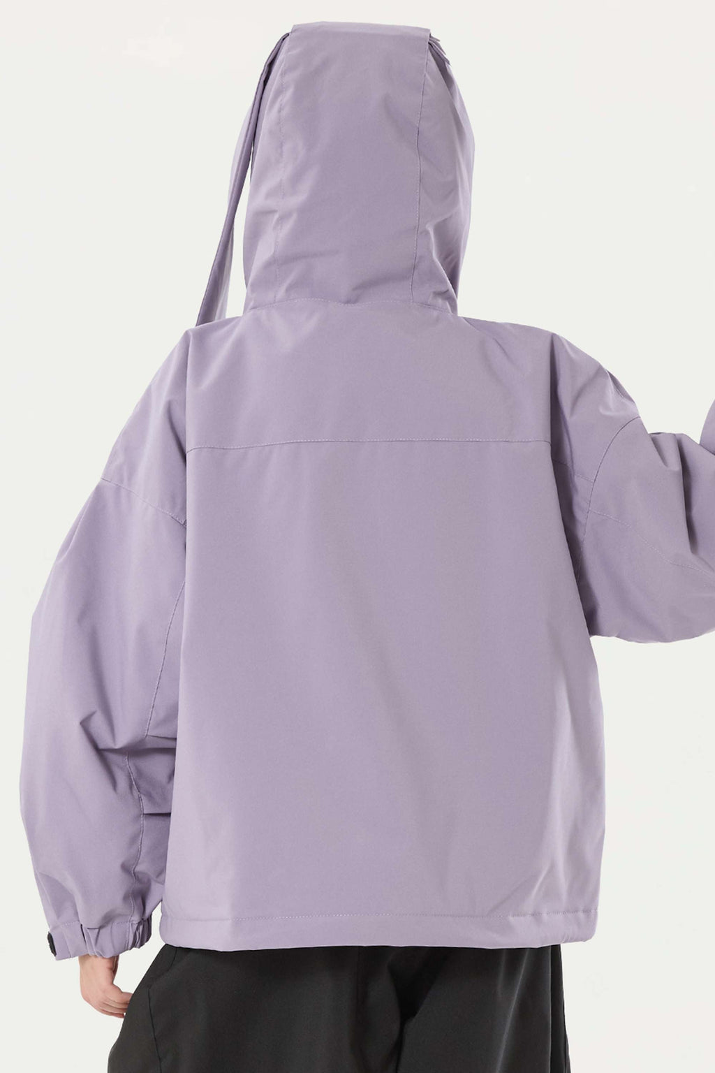 Girl's Lavender Detachable Ear Hood Waterproof Insulated Snow Jacket Ski Jacket - Gsou Snow