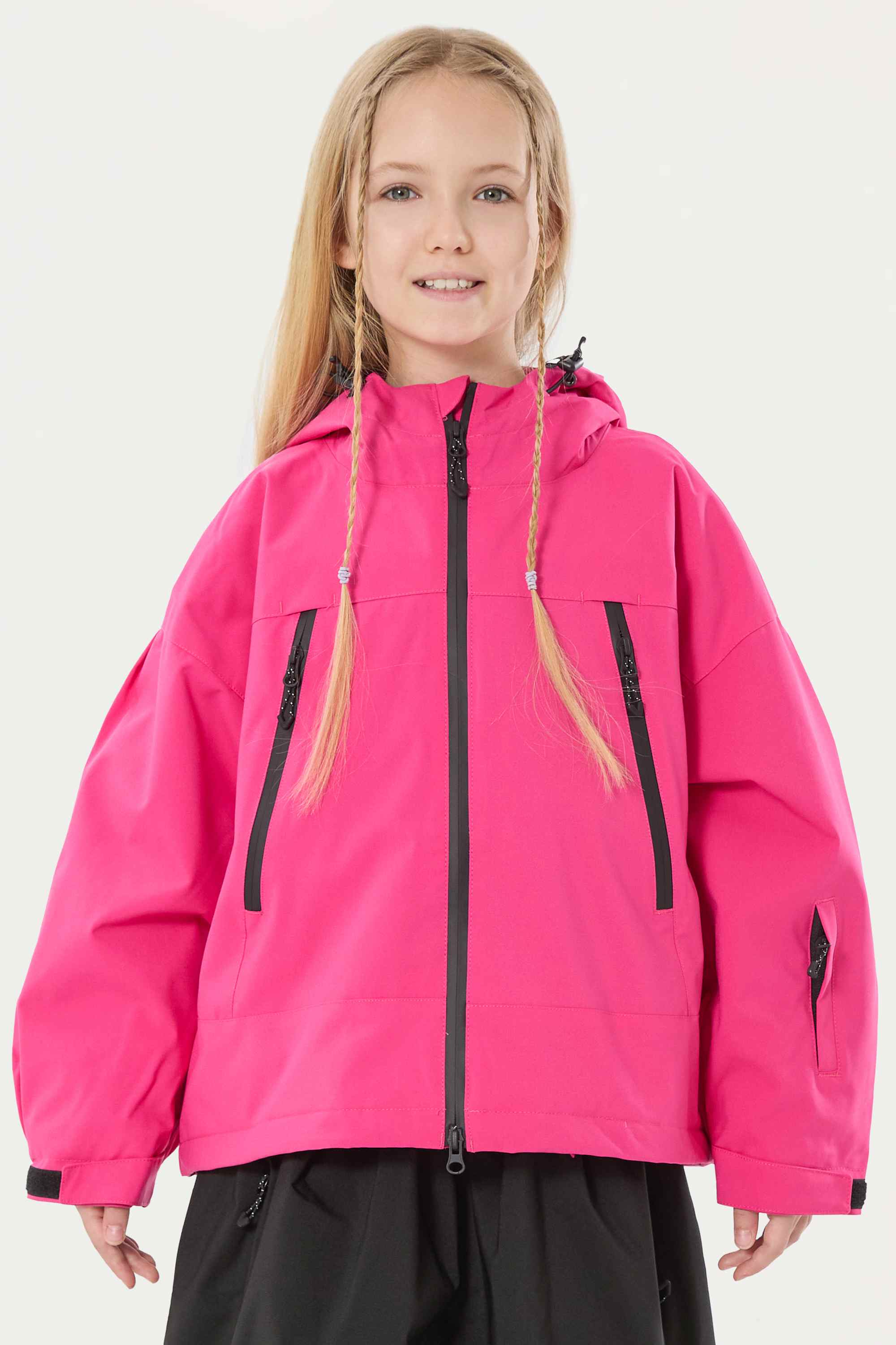 Girls Rose Detachable-Hood Waterproof Insulated Ski Jacket Snow Jacket Main image