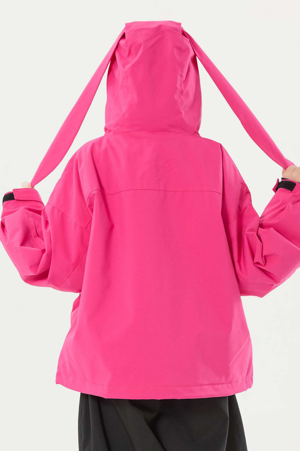 Girl's Rose Detachable Ear Hood Waterproof Insulated Snow Jacket Ski Jacket - Gsou Snow