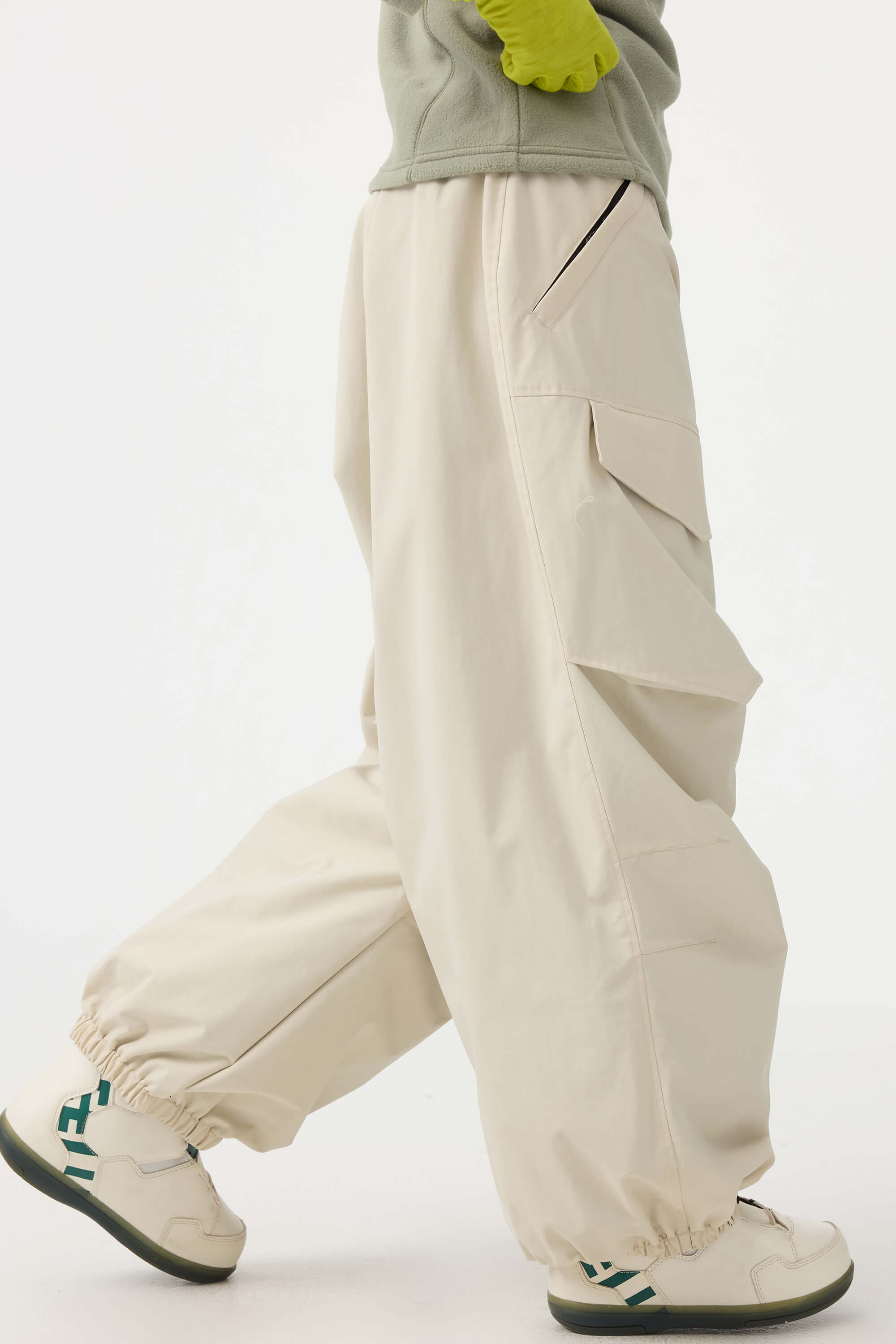 Women's Rose Baggy Snow Pants Utility Wear-resistant Ski Pants - Gsou Snow