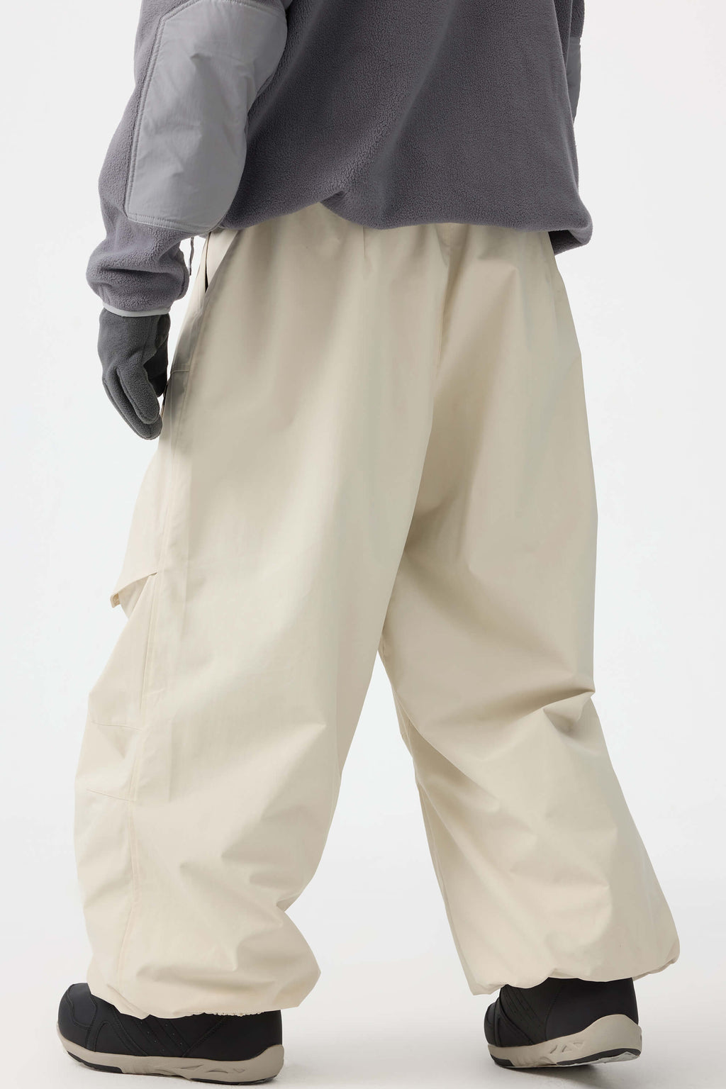 Men's Rose Baggy Utility Ski Pants Wear-Resistant Snow Pants