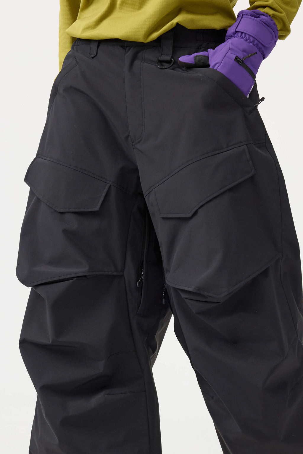 Women's Rose Baggy Utility Ski Pants Wear-Resistant Snow Pants