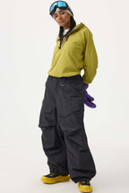 Women's Rose Baggy Utility Ski Pants Wear-Resistant Snow Pants
