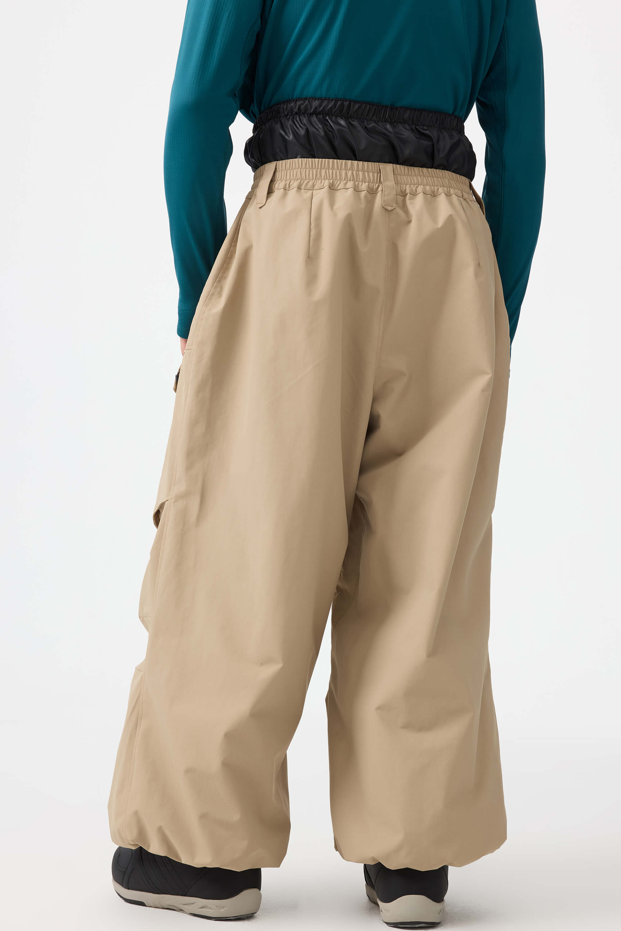 Men's Army Green Baggy Utility Ski Pants Wear-Resistant Snow Pants