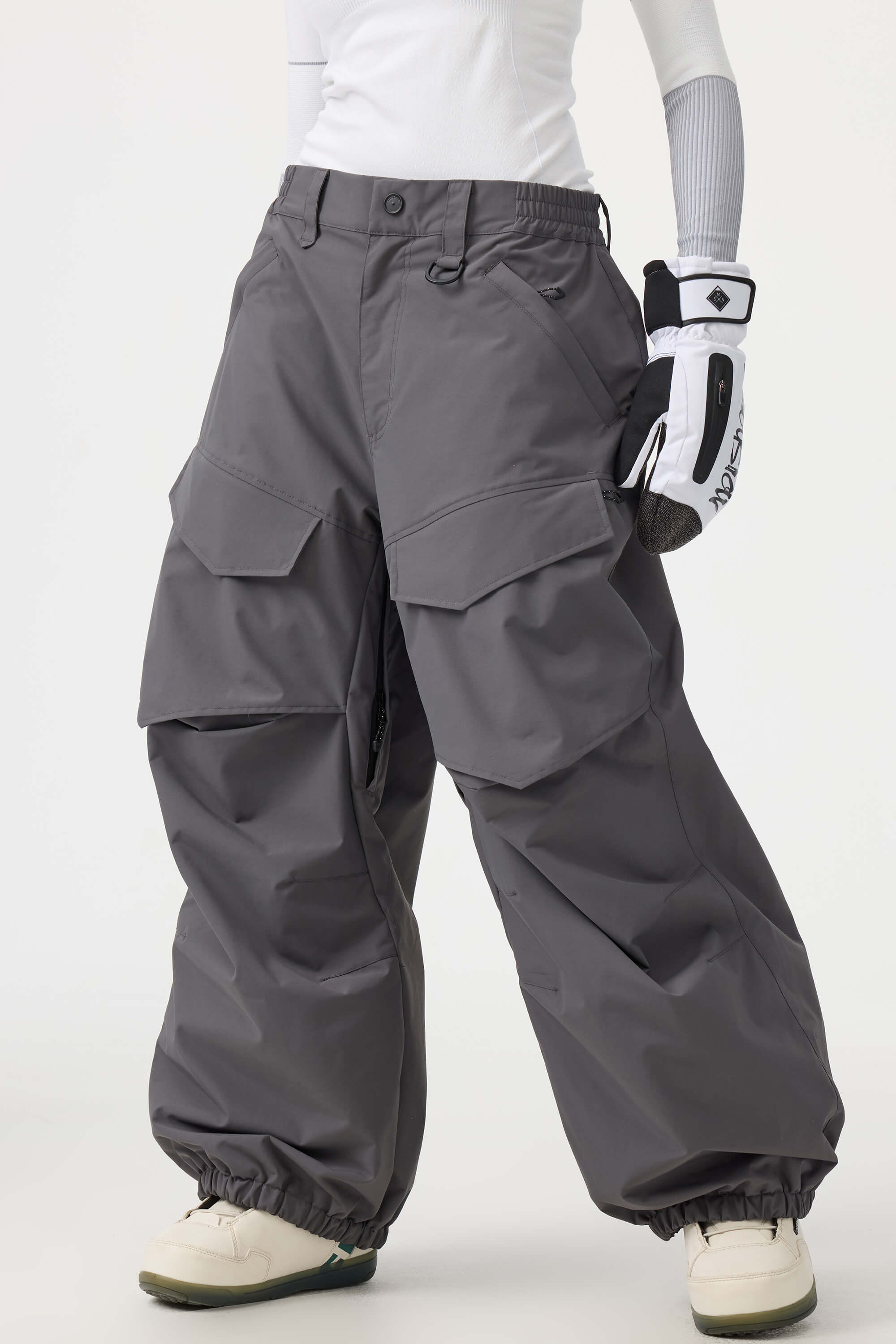 Women's Rose Baggy Utility Ski Pants Wear-Resistant Snow Pants
