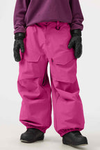 Women's Rose Baggy Utility Ski Pants Wear-Resistant Snow Pants