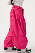 Women's Coffee Drawstring Baggy Snow Pants Balloon Ski Pants - Gsou Snow