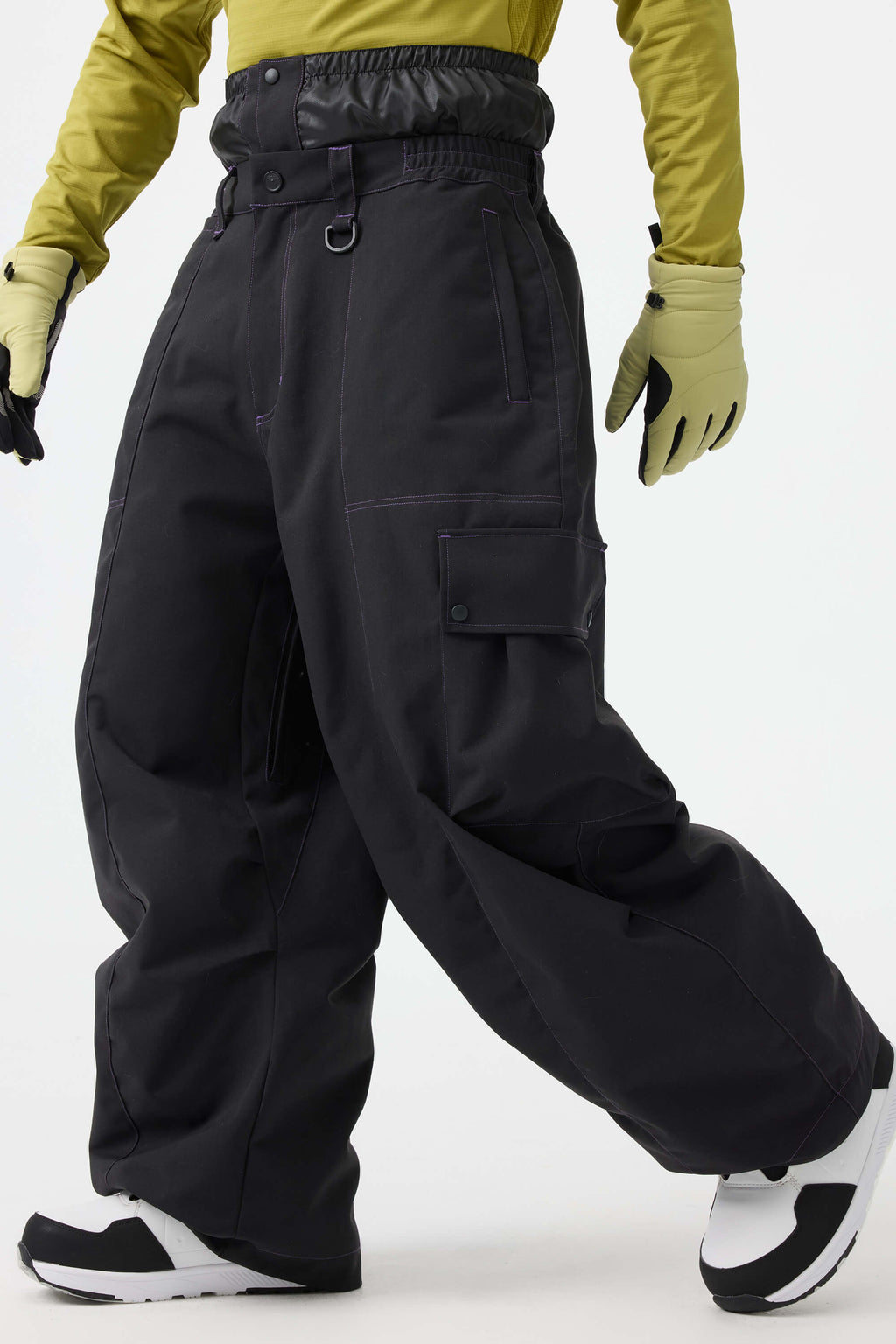 Men's Default Title Baggy Oxford Ski Pants Wear-Resistant Snow Pants
