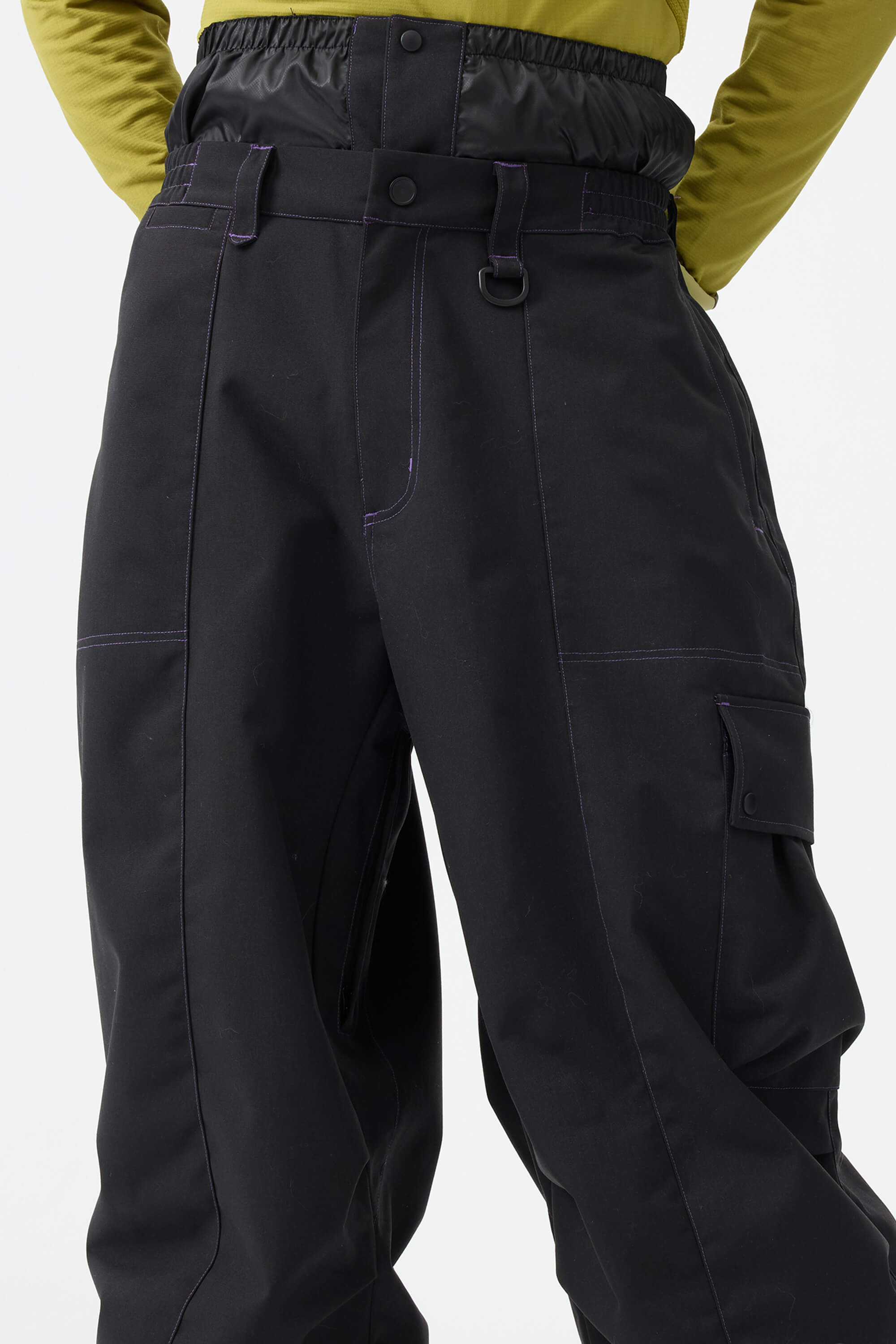 Men's Caramel Baggy Oxford Snow Pants Wear-resistant Ski Pants - Gsou Snow