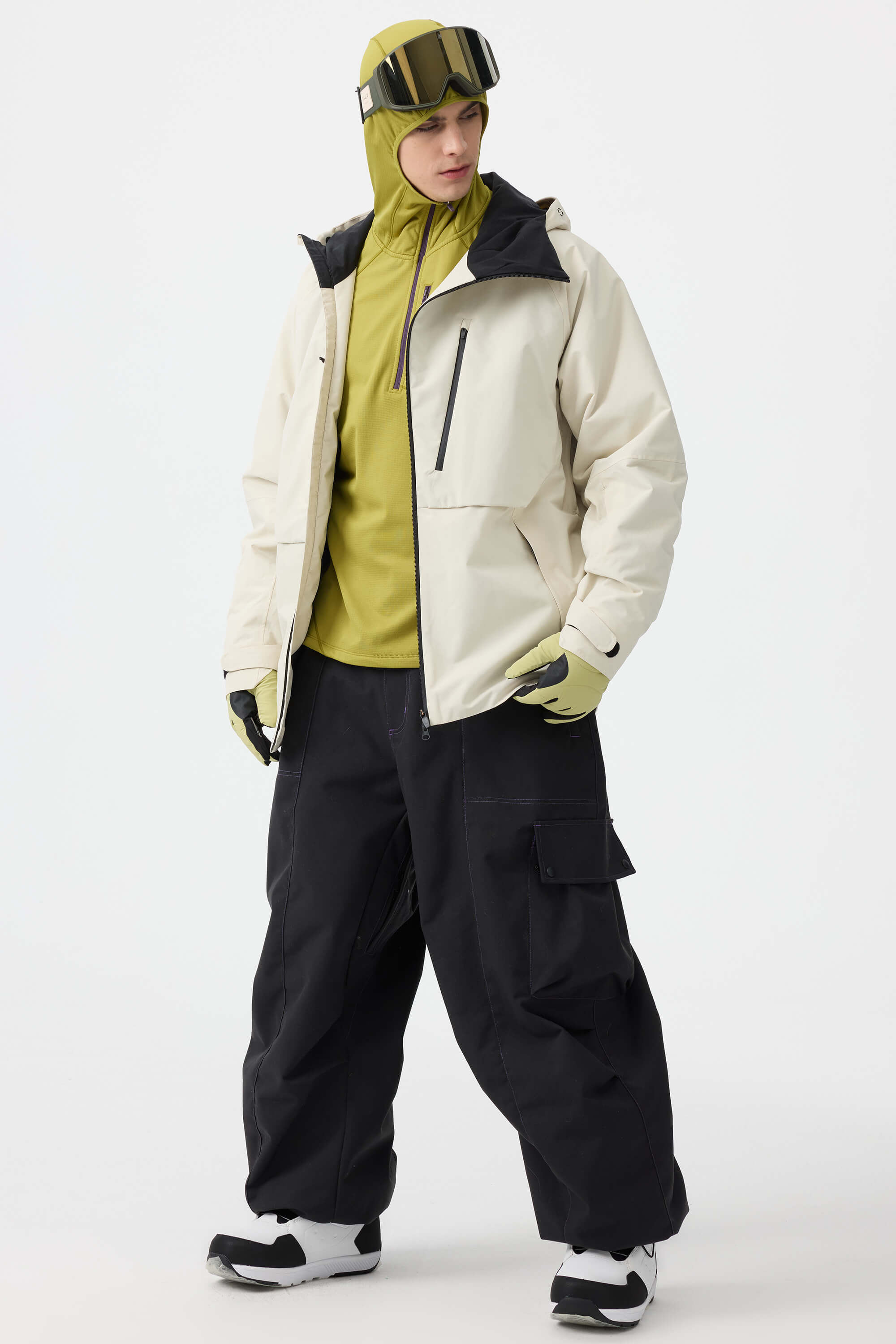Men's Default Title Baggy Oxford Ski Pants Wear-Resistant Snow Pants