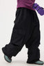 Men's Black Baggy Multi-Pocket Snow Pants Corduroy Ski Pants - Gsou Snow