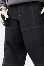 Men's Caramel Baggy Oxford Snow Pants Workwear Ski Pants - Gsou Snow