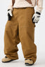 Men's Caramel Baggy Workwear Ski Pants Oxford Snow Pants