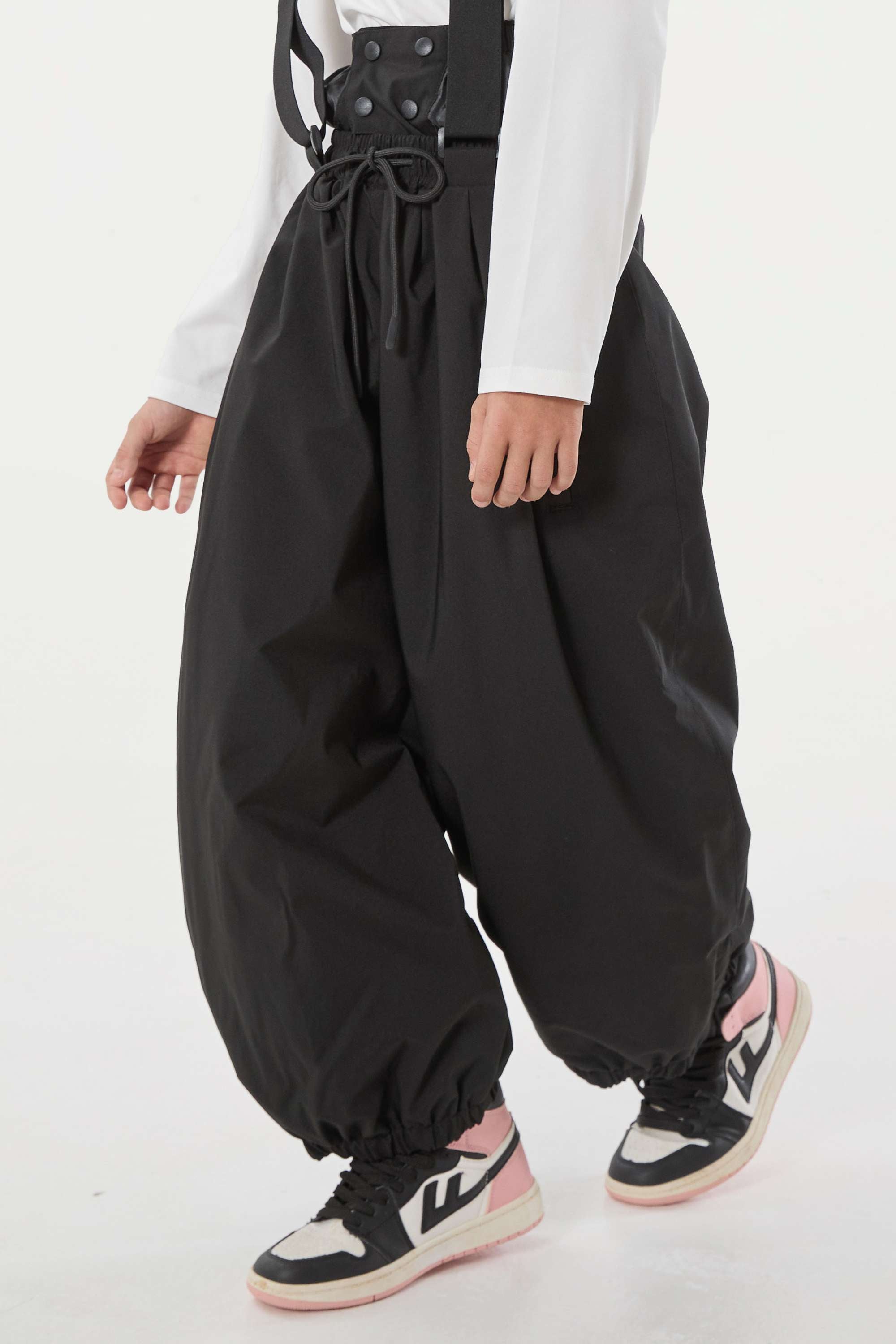Kids’ Black Waterproof Snow Pants Balloon Ski Pants - Gsou Snow