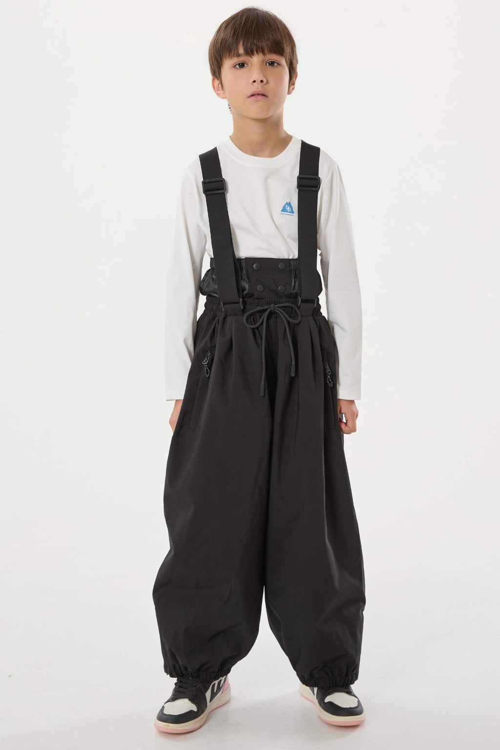 Kids’ Black Waterproof Snow Pants Balloon Ski Pants - Gsou Snow