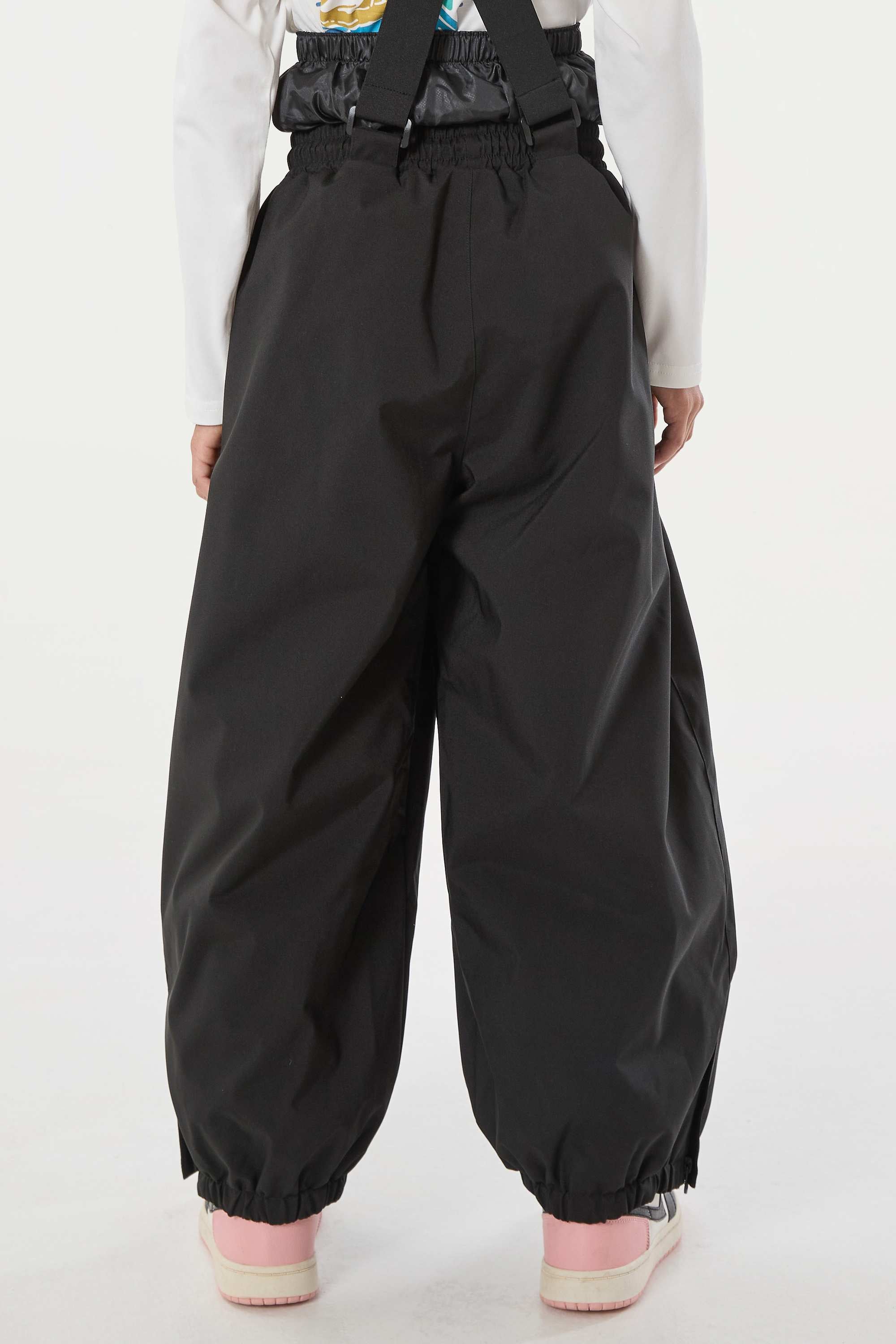 Kids’ Black Waterproof Snow Pants Balloon Ski Pants - Gsou Snow