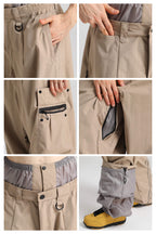 Women's Off White Reflective Flame Ski Pants Baggy Utility Snow Pants