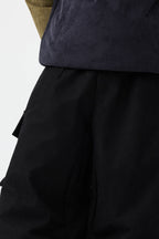 Men's Off White Baggy Structured Soft Snow Pants Corduroy Ski Pants - Gsou Snow