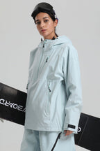 Women's Rose Side-Zip Vented Ski Anorak Fully-Sealed Insulated Snow Anorak