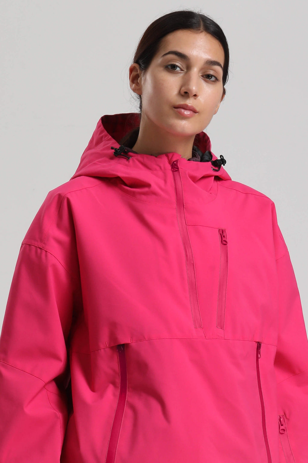 Women's Rose Side-Zip Vented Ski Anorak Fully-Sealed Insulated Snow Anorak