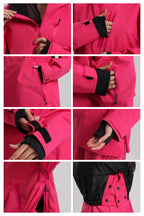 Women's Light Gray Side-Zip Vented Ski Anorak Fully-Sealed Insulated Snow Anorak
