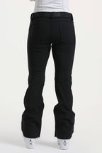 Red Slim-Fit Flared Hem Ski Pants Waterproof Snow Pants