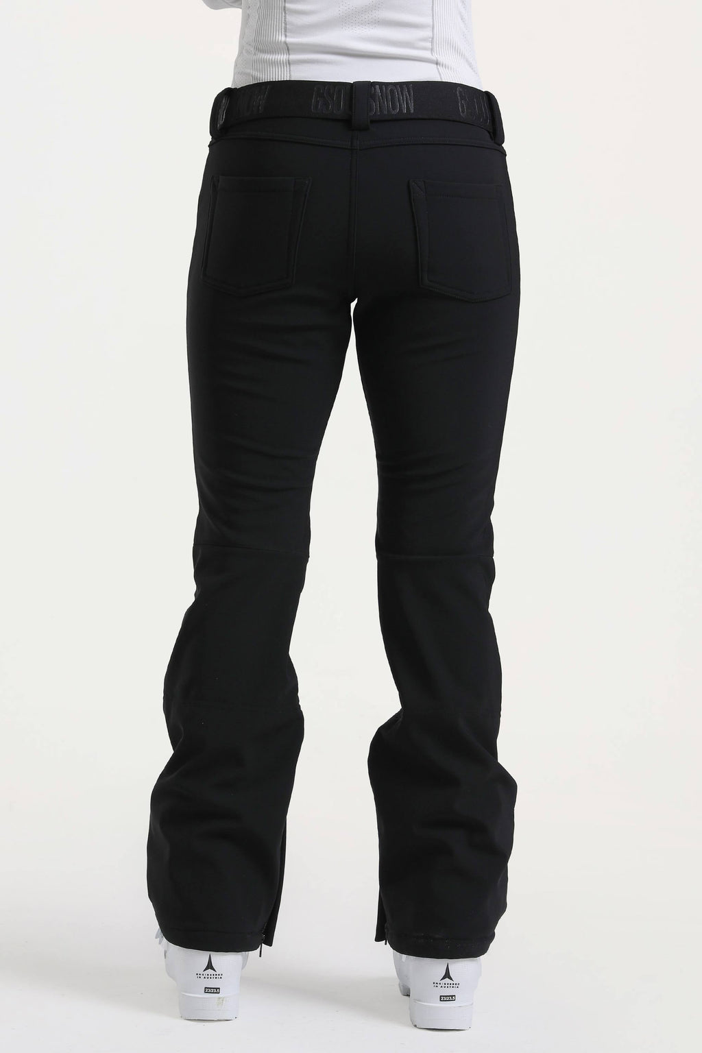 Off White Slim-Fit Flared Hem Ski Pants Waterproof Snow Pants