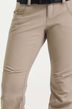 Red Slim-Fit Flared Hem Ski Pants Waterproof Snow Pants