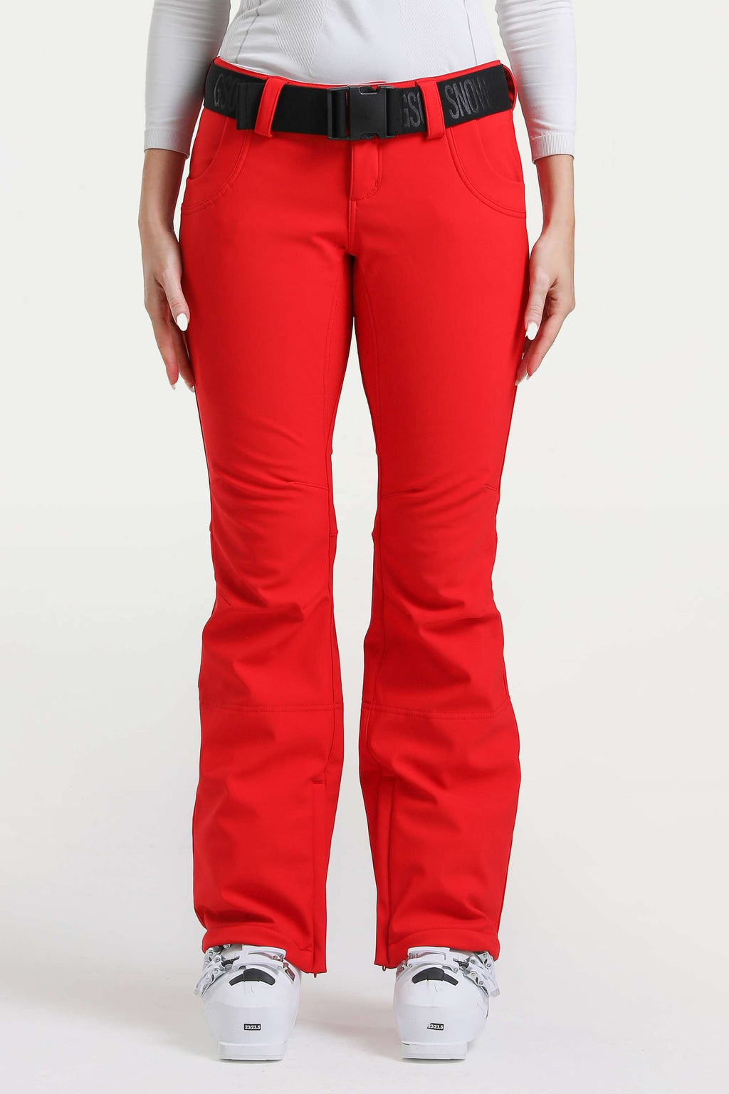 Off White Slim-Fit Flared Hem Ski Pants Waterproof Snow Pants