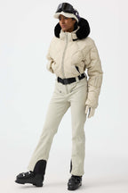 Women's Black Durable Mini-flare Leggings Ski Suit One-Piece Snowboard Suit - Gsou Snow