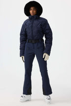 Women's Black Durable Mini-flare Leggings Ski Suit One-Piece Snowboard Suit - Gsou Snow