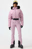 Women's Pink Durable Mini-flare Leggings Ski Suit One-Piece Snowboard Suit - Gsou Snow