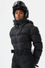 Women's Black Stain-resistant Down Ski Suit One-Piece Snowboard Suit - Gsou Snow