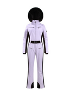 Women's Faux-Fur Slim Ski Jumpsuit One Piece Ski Suit - Gsou Snow
