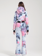 Women's Belted Flare Slim One Piece Ski Suits - Gsou Snow